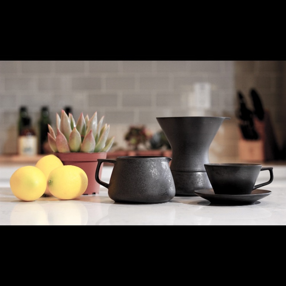 Matte Black Pour Over Coffee Set